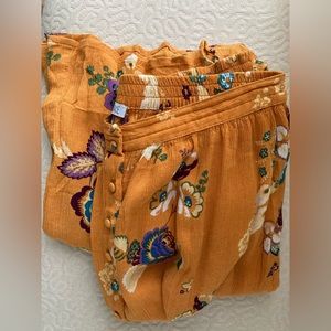 Patrons of Peace Orange Floral Skirt